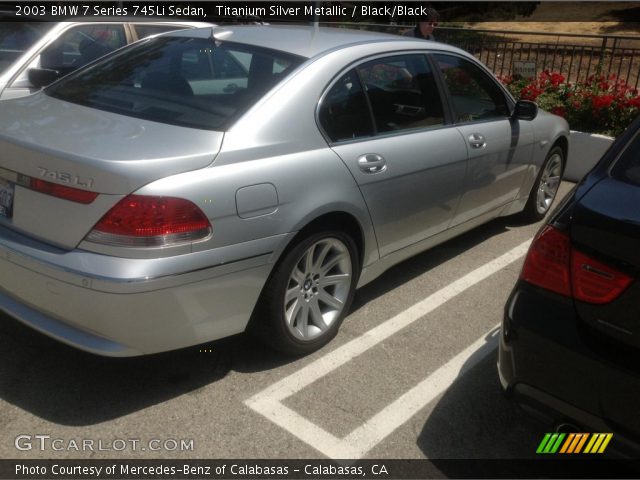 2003 BMW 7 Series 745Li Sedan in Titanium Silver Metallic