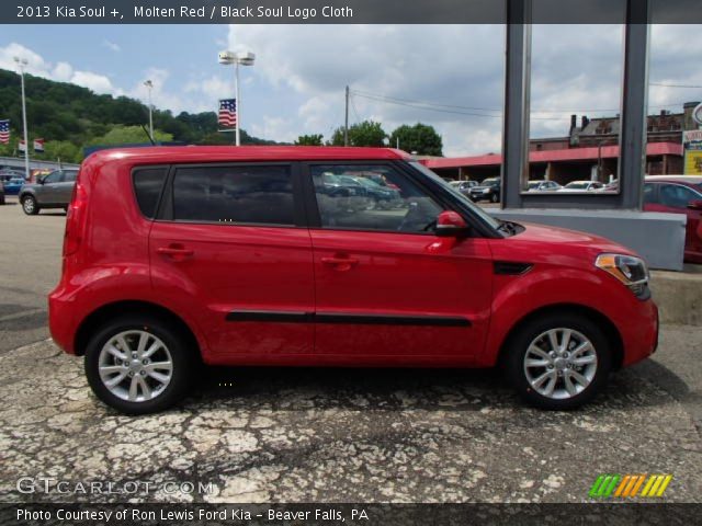 2013 Kia Soul + in Molten Red
