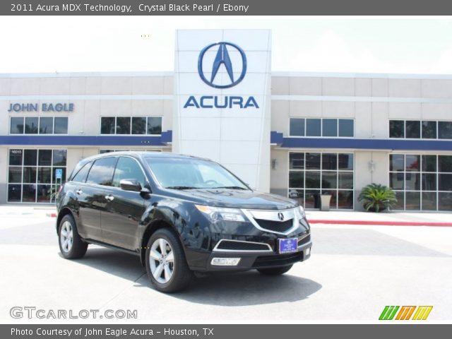 2011 Acura MDX Technology in Crystal Black Pearl