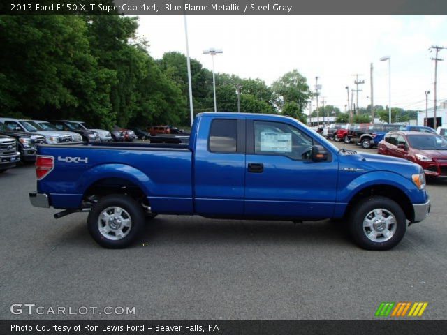 2013 Ford F150 XLT SuperCab 4x4 in Blue Flame Metallic