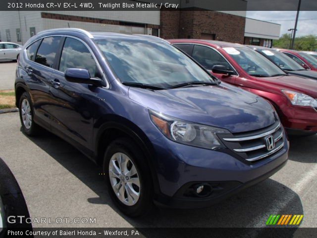 2012 Honda CR-V EX-L 4WD in Twilight Blue Metallic