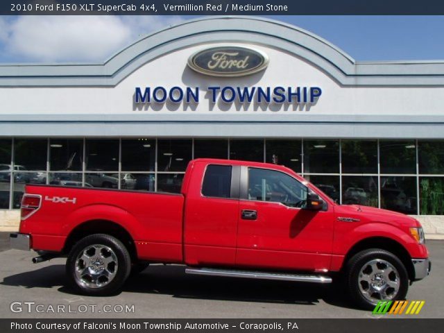 2010 Ford F150 XLT SuperCab 4x4 in Vermillion Red