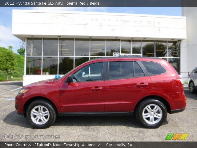 2012 Hyundai Santa Fe GLS AWD in Sierra Red