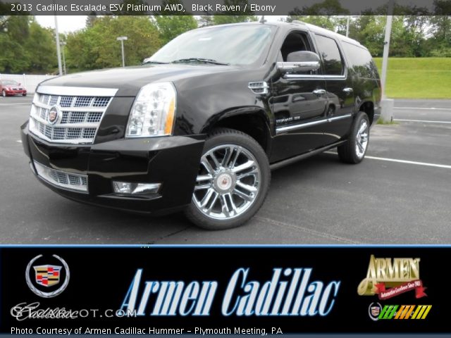 2013 Cadillac Escalade ESV Platinum AWD in Black Raven