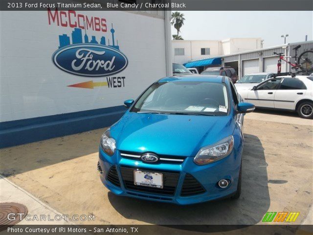 2013 Ford Focus Titanium Sedan in Blue Candy