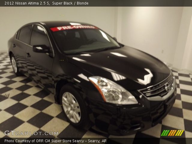 2012 Nissan Altima 2.5 S in Super Black