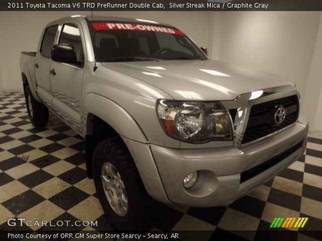 2011 Toyota Tacoma V6 TRD PreRunner Double Cab in Silver Streak Mica