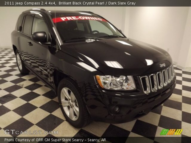2011 Jeep Compass 2.4 4x4 in Brilliant Black Crystal Pearl