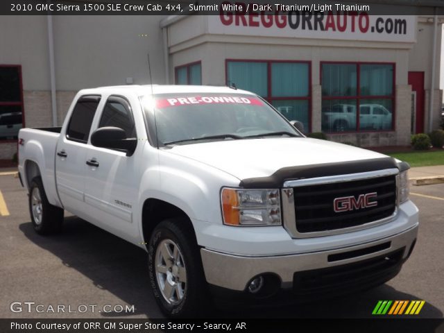 2010 GMC Sierra 1500 SLE Crew Cab 4x4 in Summit White