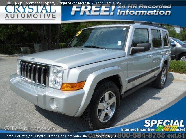 2009 Jeep Commander Sport in Bright Silver Metallic