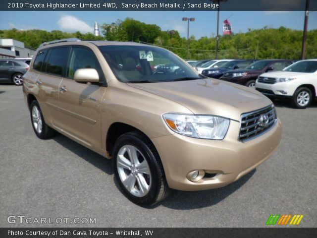 2010 Toyota Highlander Limited 4WD in Sandy Beach Metallic