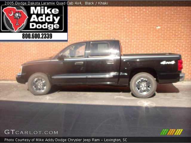 2005 Dodge Dakota Laramie Quad Cab 4x4 in Black