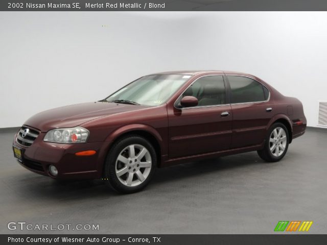 2002 Nissan Maxima SE in Merlot Red Metallic