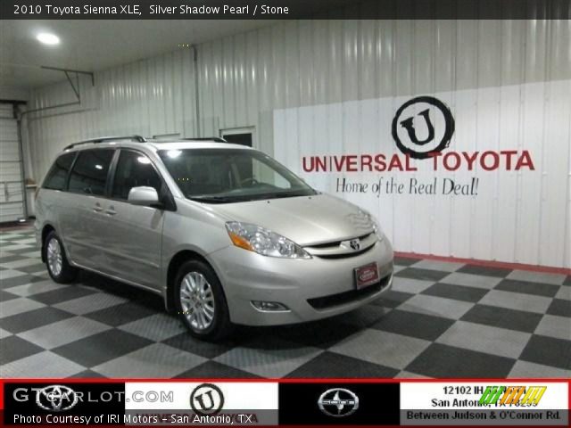 2010 Toyota Sienna XLE in Silver Shadow Pearl