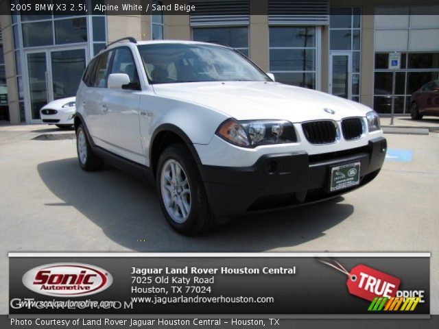 2005 BMW X3 2.5i in Alpine White