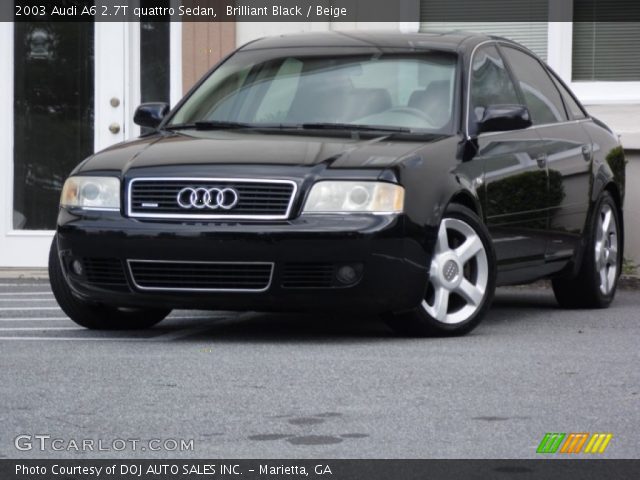 2003 Audi A6 2.7T quattro Sedan in Brilliant Black
