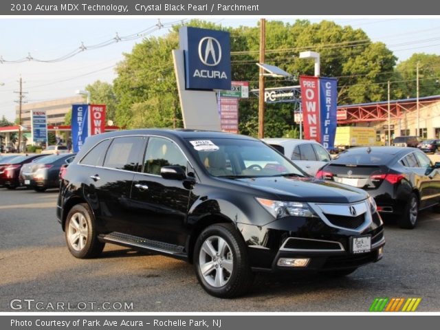 2010 Acura MDX Technology in Crystal Black Pearl
