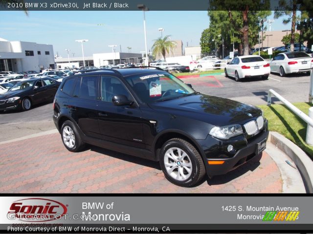 2010 BMW X3 xDrive30i in Jet Black