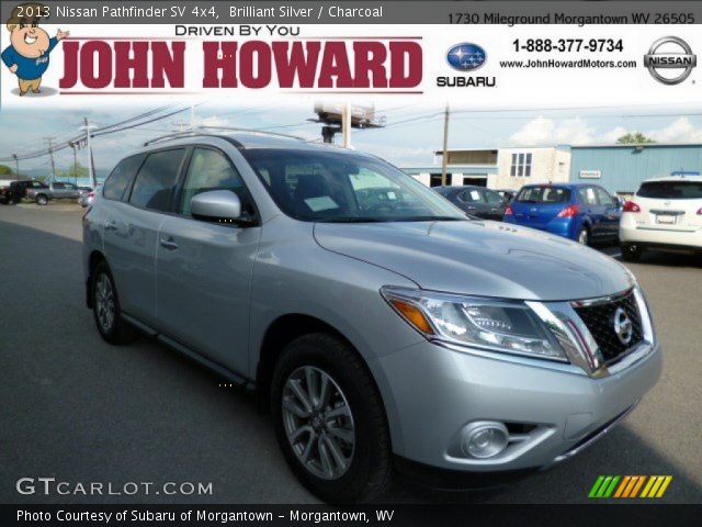 2013 Nissan Pathfinder SV 4x4 in Brilliant Silver