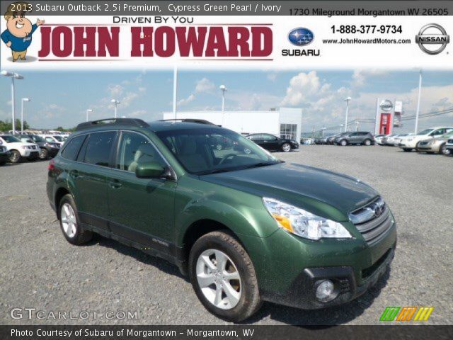 2013 Subaru Outback 2.5i Premium in Cypress Green Pearl