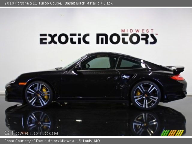 2010 Porsche 911 Turbo Coupe in Basalt Black Metallic