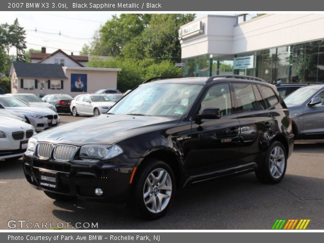 2007 BMW X3 3.0si in Black Sapphire Metallic