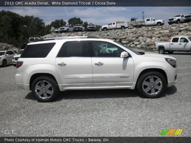 2013 GMC Acadia Denali in White Diamond Tricoat