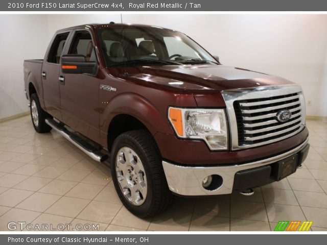 2010 Ford F150 Lariat SuperCrew 4x4 in Royal Red Metallic