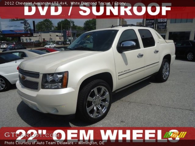 2012 Chevrolet Avalanche LTZ 4x4 in White Diamond Tricoat