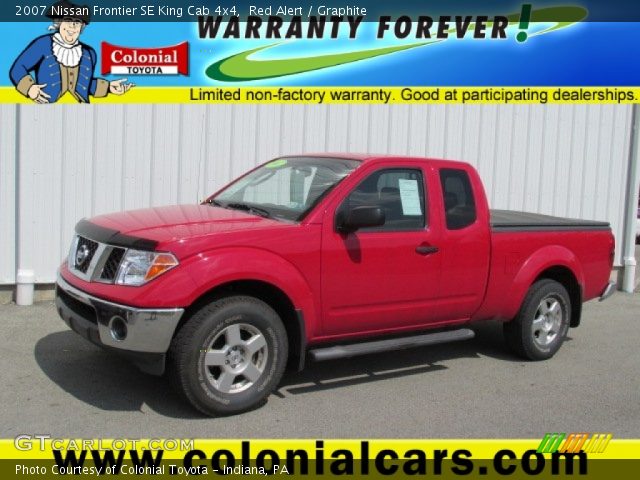 2007 Nissan Frontier SE King Cab 4x4 in Red Alert
