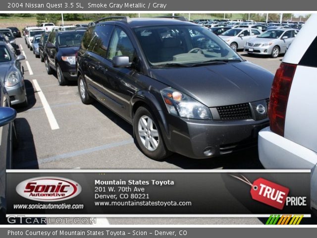 2004 Nissan Quest 3.5 SL in Smoke Gray Metallic