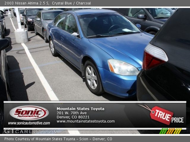 2003 Nissan Altima 2.5 S in Crystal Blue