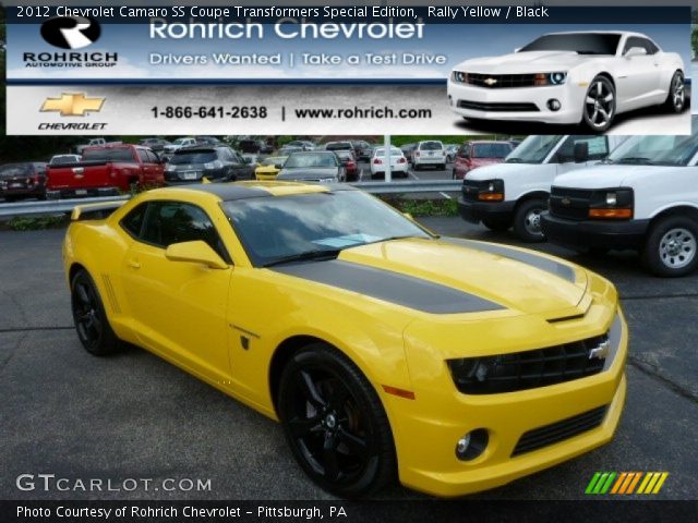 2012 Chevrolet Camaro SS Coupe Transformers Special Edition in Rally Yellow