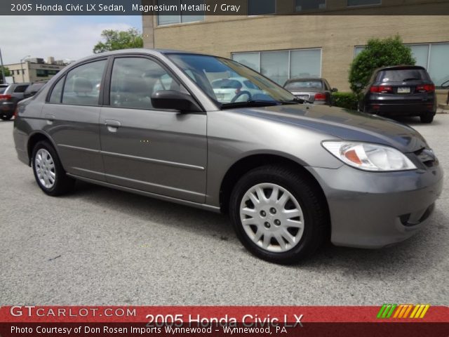 2005 Honda Civic LX Sedan in Magnesium Metallic