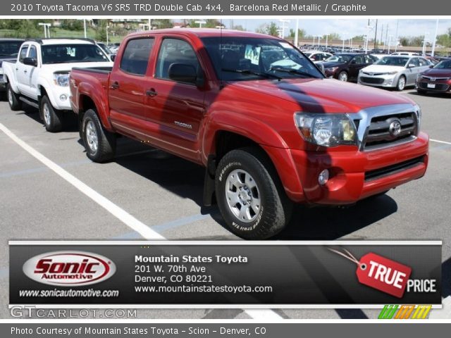 2010 Toyota Tacoma V6 SR5 TRD Double Cab 4x4 in Barcelona Red Metallic
