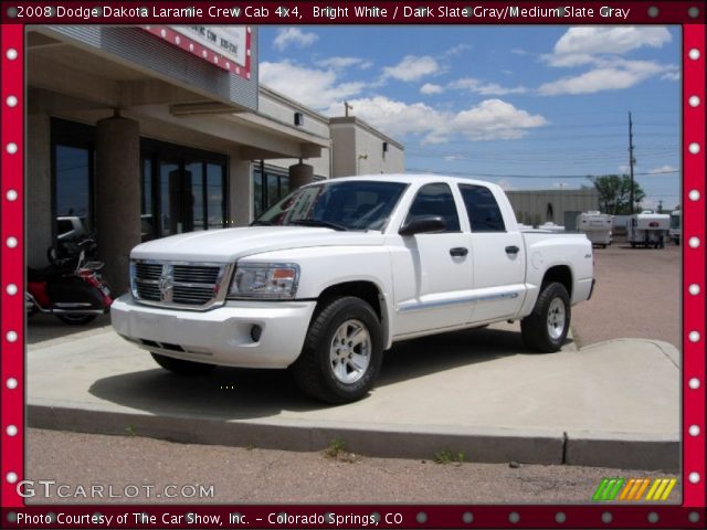 2008 Dodge Dakota Laramie Crew Cab 4x4 in Bright White