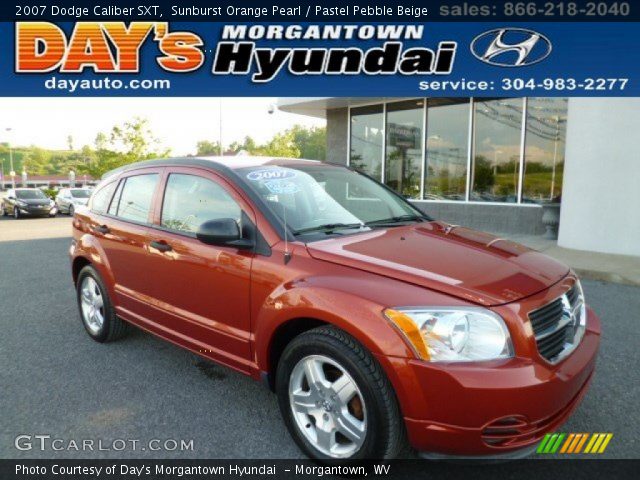 2007 Dodge Caliber SXT in Sunburst Orange Pearl