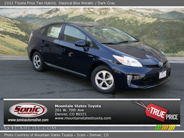 2013 Toyota Prius Two Hybrid in Nautical Blue Metallic