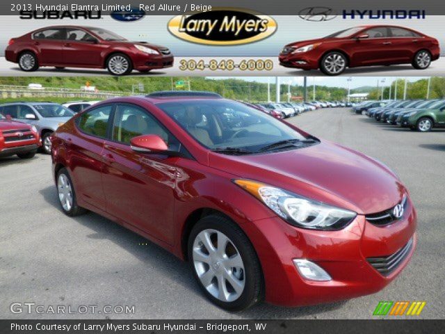 2013 Hyundai Elantra Limited in Red Allure