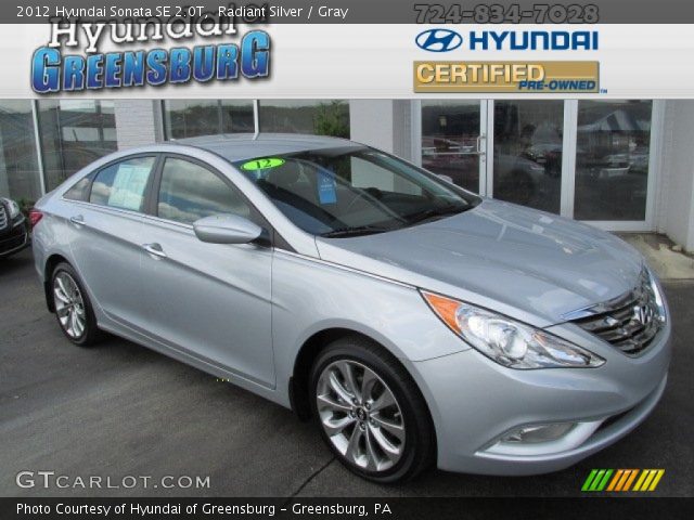 2012 Hyundai Sonata SE 2.0T in Radiant Silver