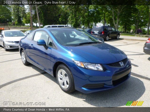 2013 Honda Civic LX Coupe in Dyno Blue Pearl