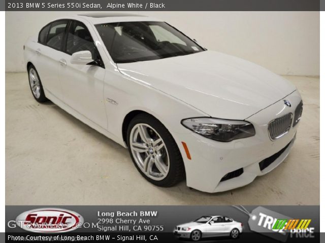 2013 BMW 5 Series 550i Sedan in Alpine White