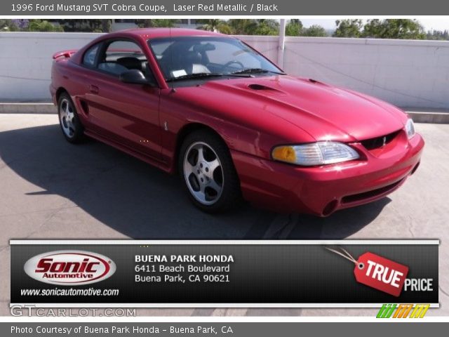 1996 Ford Mustang SVT Cobra Coupe in Laser Red Metallic