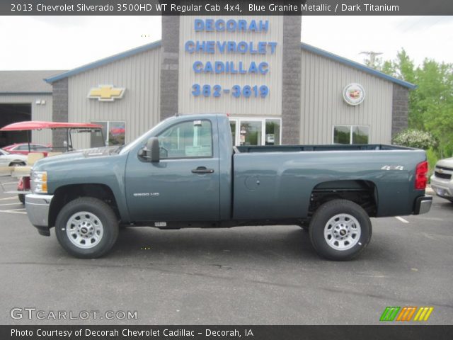 2013 Chevrolet Silverado 3500HD WT Regular Cab 4x4 in Blue Granite Metallic