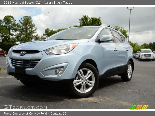 2013 Hyundai Tucson GLS in Aurora Blue