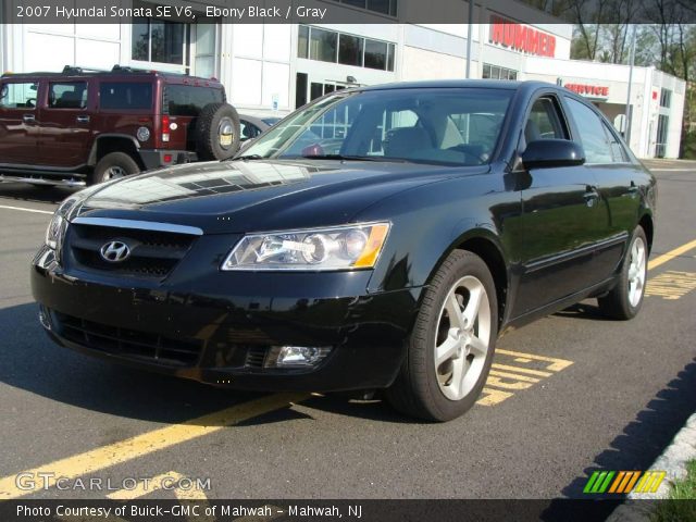 2007 Hyundai Sonata SE V6 in Ebony Black