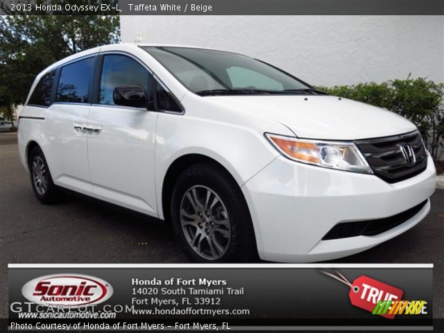 2013 Honda Odyssey EX-L in Taffeta White