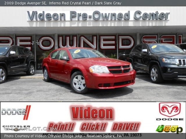 2009 Dodge Avenger SE in Inferno Red Crystal Pearl