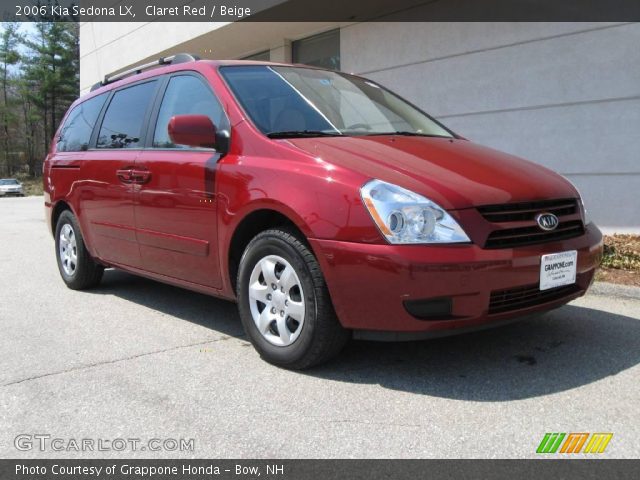2006 Kia Sedona LX in Claret Red