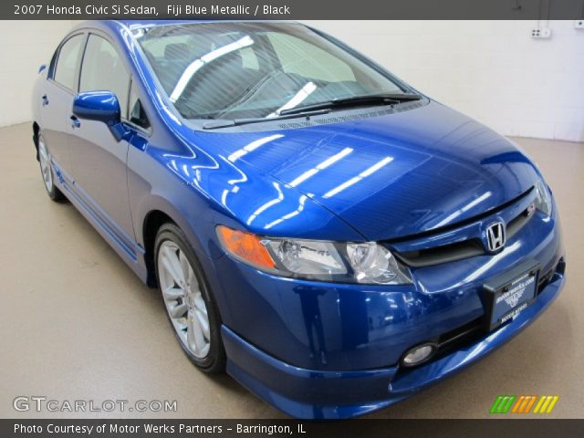 2007 Honda Civic Si Sedan in Fiji Blue Metallic